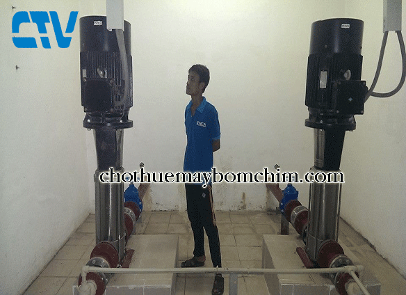 Cho thuê máy bơm Trục đứng công suất lớn tại Miền Bắc